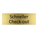 Schneller Check-out