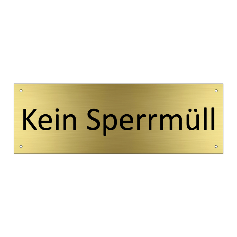 Kein Sperrmüll