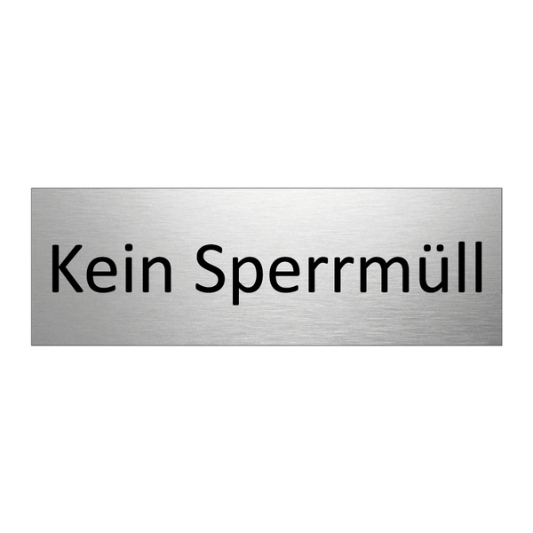 Kein Sperrmüll