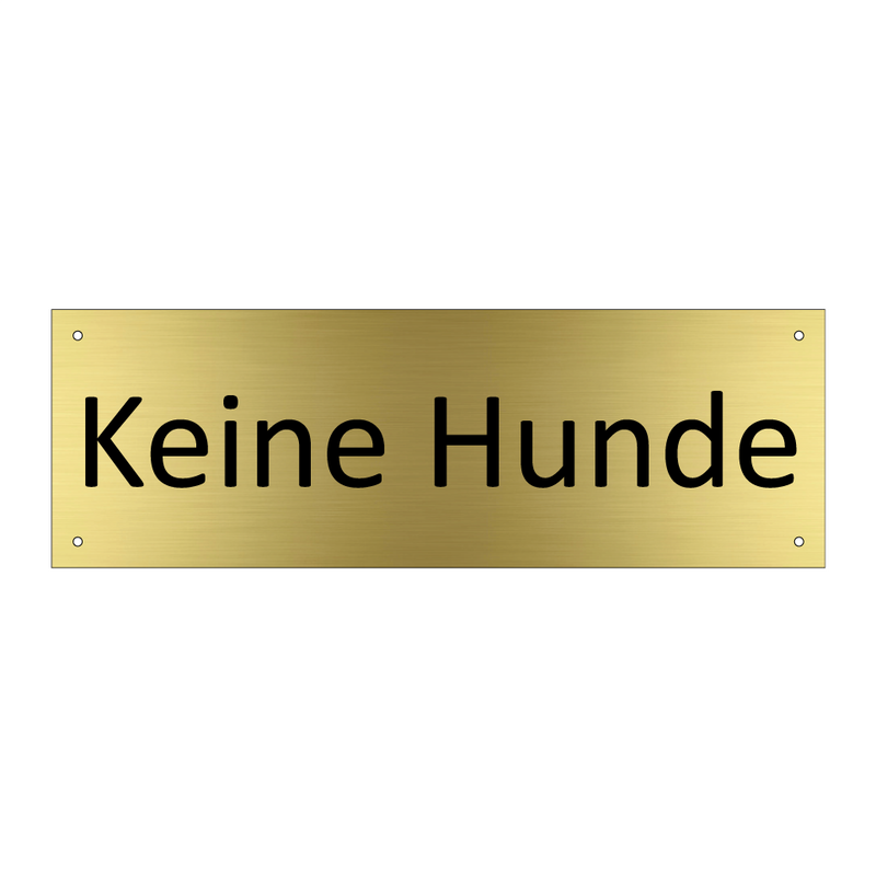Keine Hunde