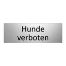 Hunde verboten