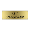 Kein Stehpinkeln