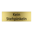 Kein Stehpinkeln