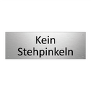 Kein Stehpinkeln