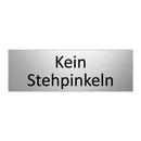 Kein Stehpinkeln