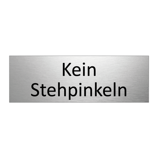 Kein Stehpinkeln