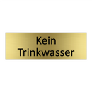 Kein Trinkwasser