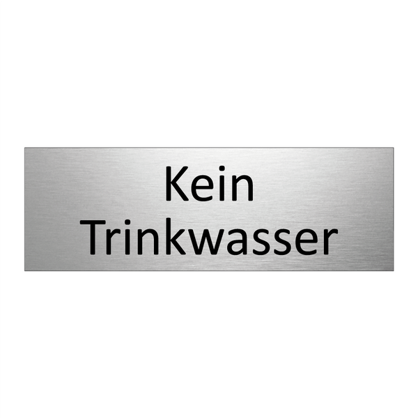 Kein Trinkwasser