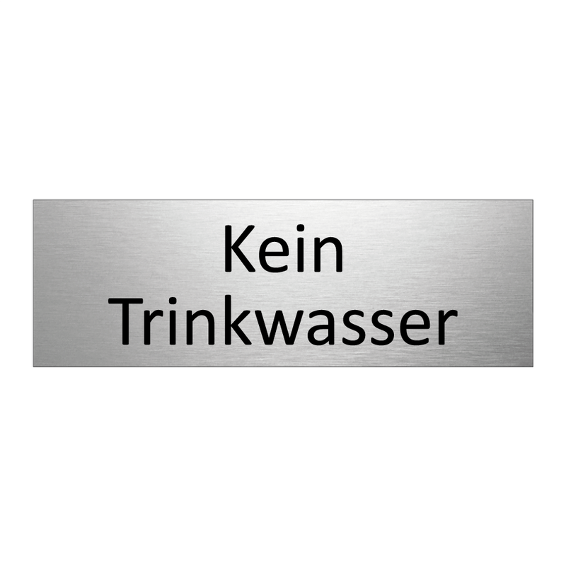 Kein Trinkwasser