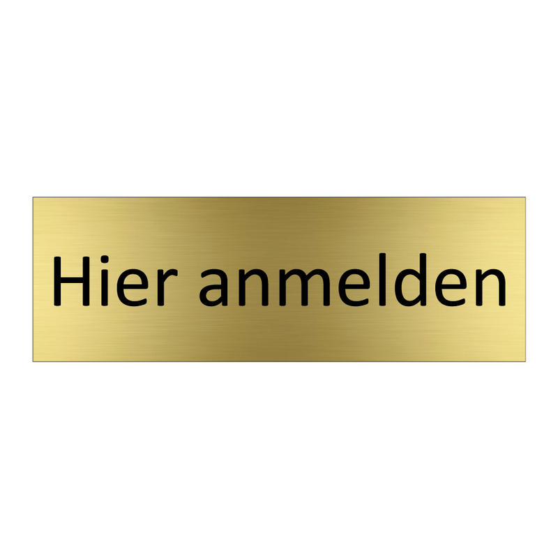 Hier anmelden
