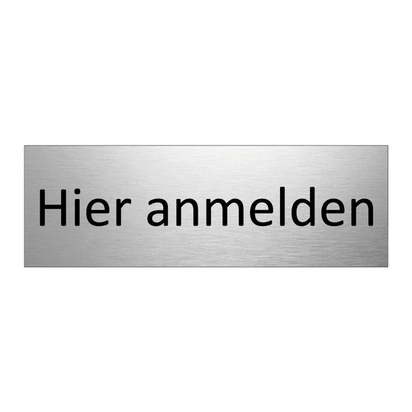 Hier anmelden