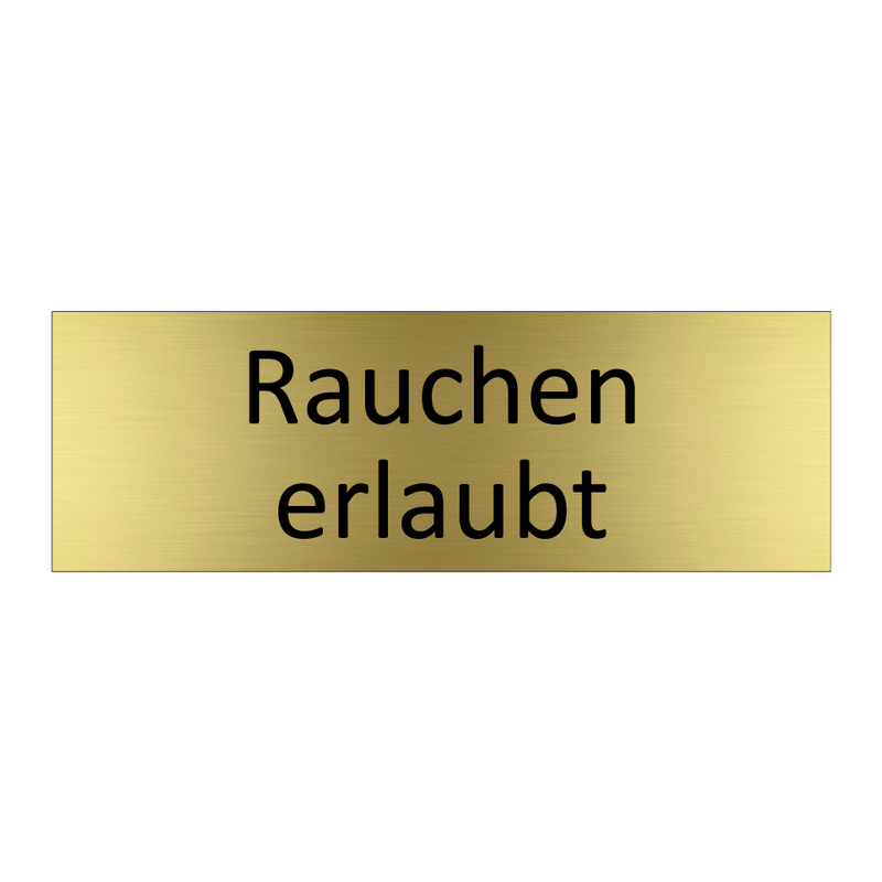 Rauchen erlaubt