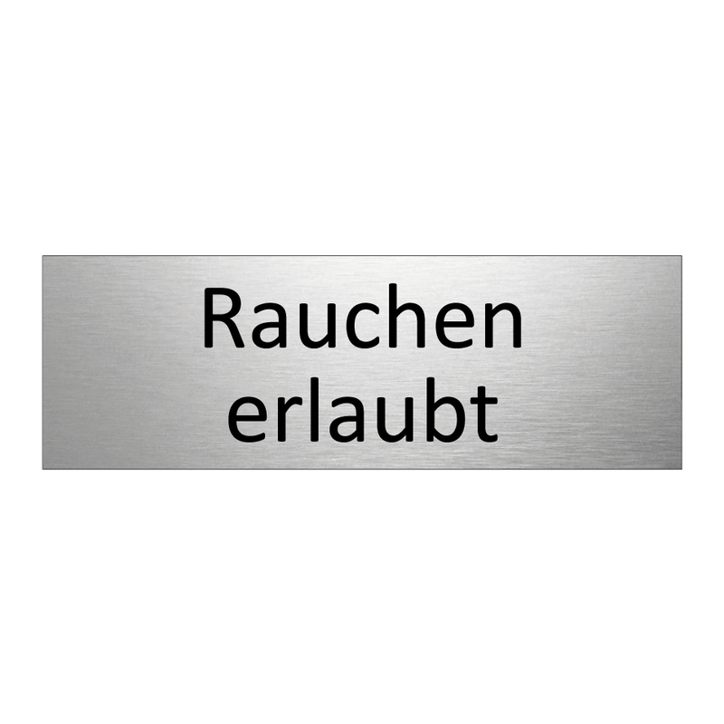 Rauchen erlaubt