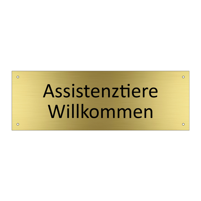Assistenztiere Willkommen