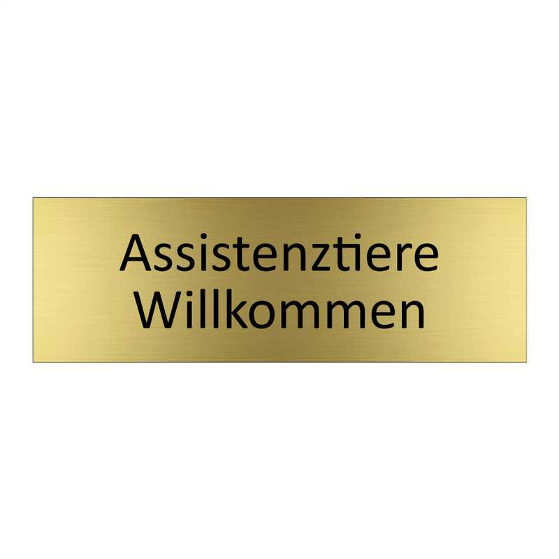 Assistenztiere Willkommen