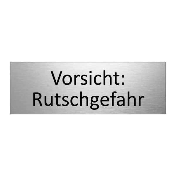 Vorsicht: Rutschgefahr