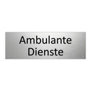 Ambulante Dienste