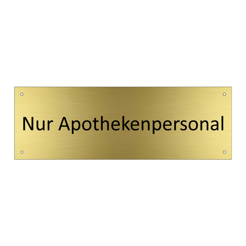Nur Apothekenpersonal