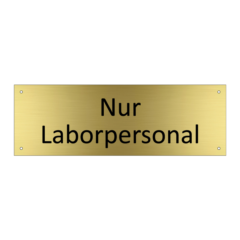 Nur Laborpersonal