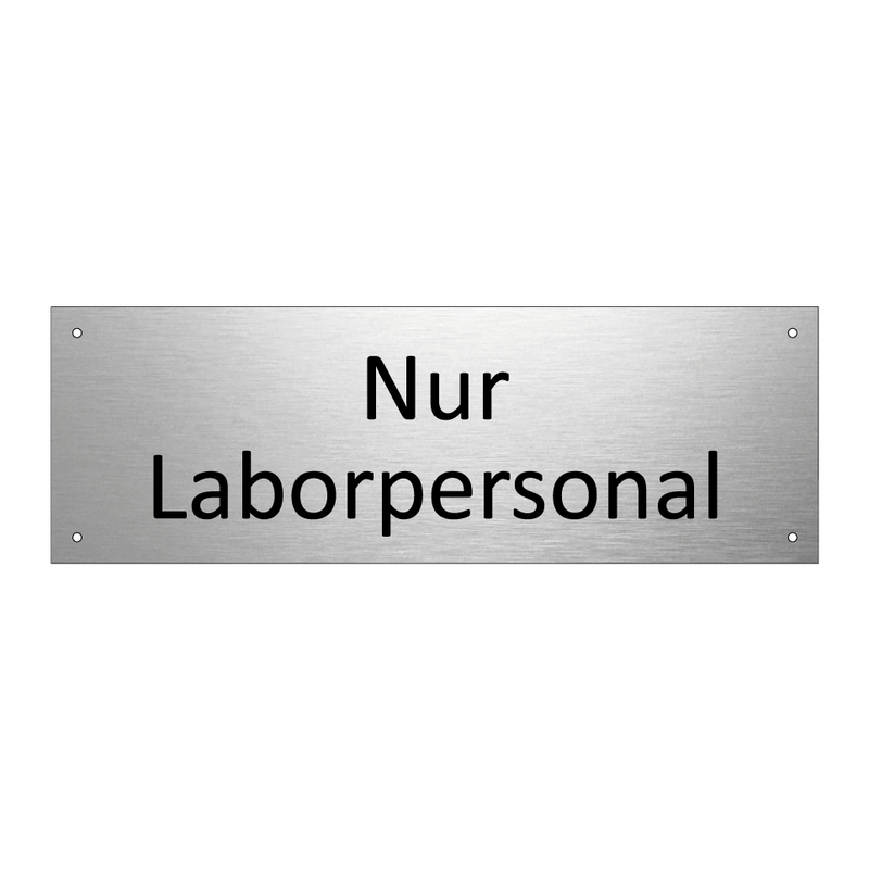 Nur Laborpersonal