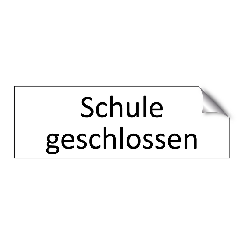 Schule geschlossen