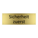 Sicherheit zuerst