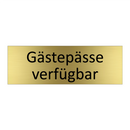 Gästepässe verfügbar