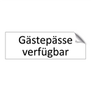 Gästepässe verfügbar