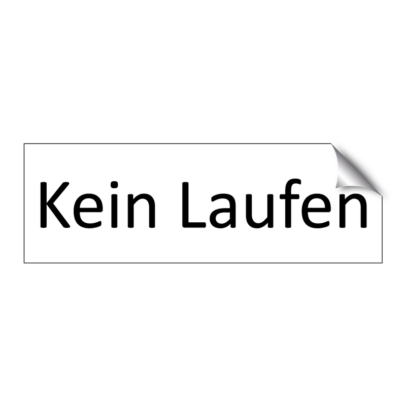Kein Laufen