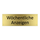 Wöchentliche Anzeigen