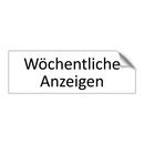 Wöchentliche Anzeigen