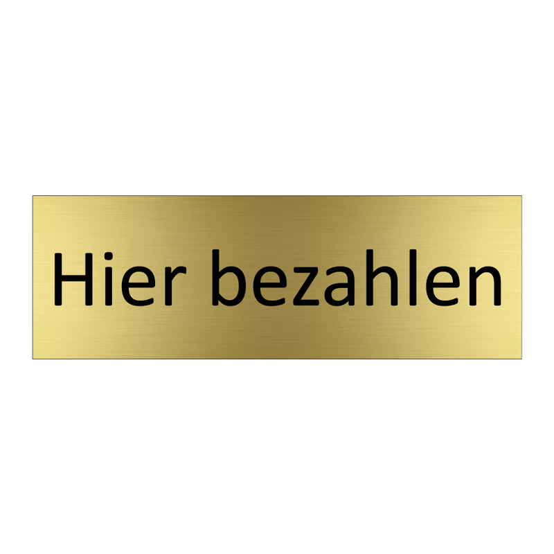 Hier bezahlen