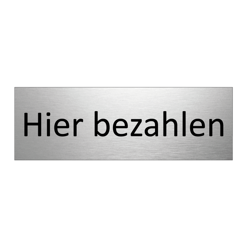 Hier bezahlen