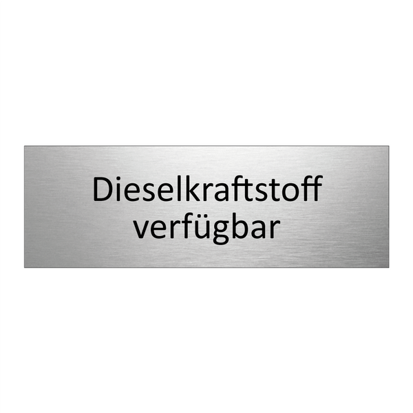 Dieselkraftstoff verfügbar