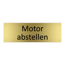 Motor abstellen
