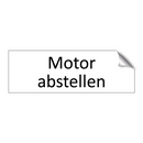 Motor abstellen