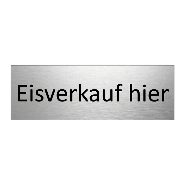 Eisverkauf hier