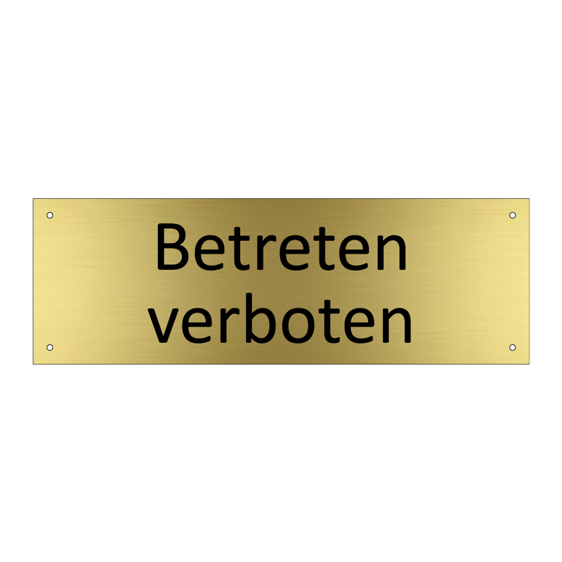 Betreten verboten
