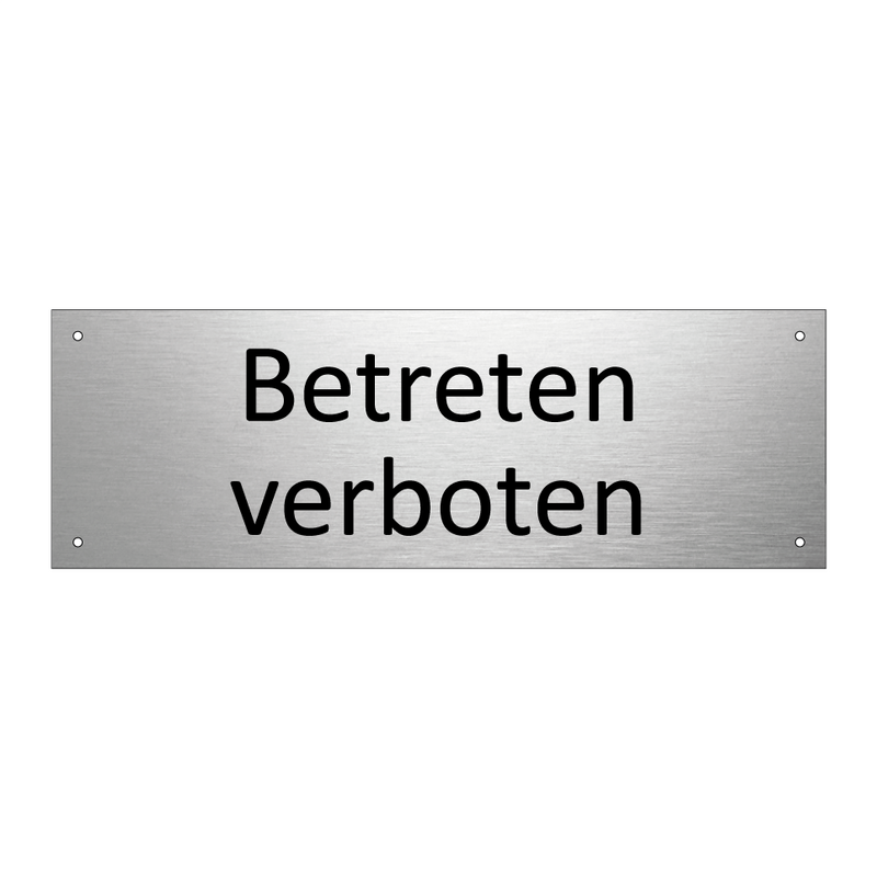 Betreten verboten