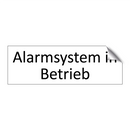 Alarmsystem in Betrieb