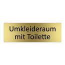 Umkleideraum mit Toilette