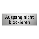 Ausgang nicht blockieren