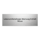 Lebensmittelallergie-Warnung Enthält Nüsse