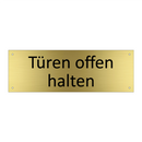 Türen offen halten