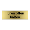 Türen offen halten