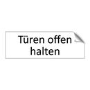 Türen offen halten