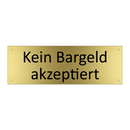 Kein Bargeld akzeptiert
