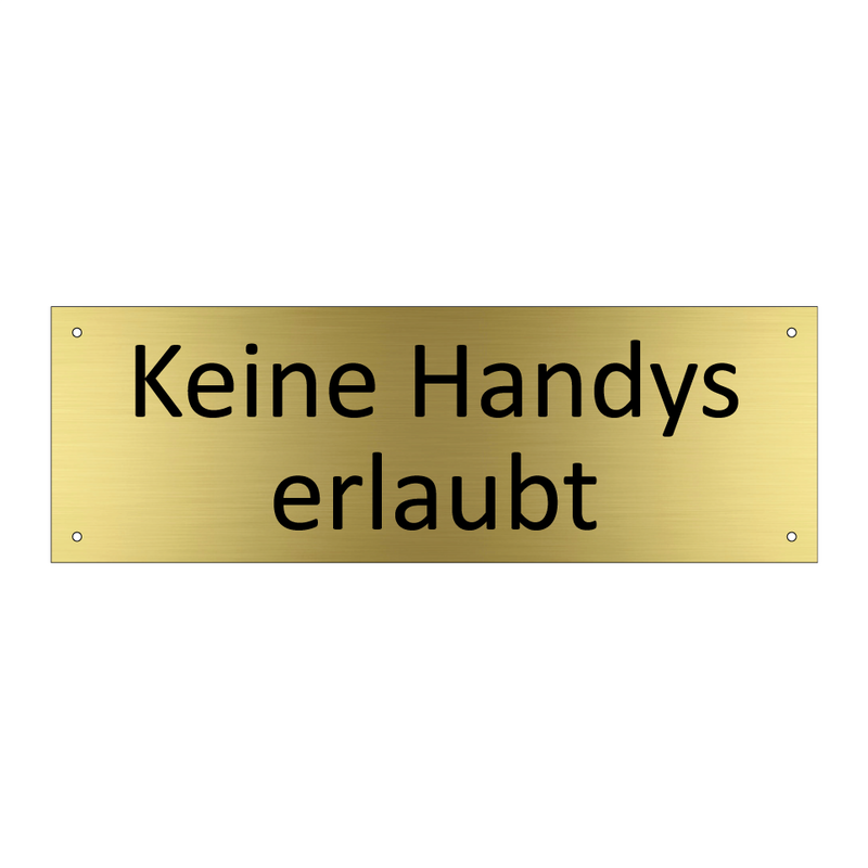 Keine Handys erlaubt