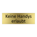 Keine Handys erlaubt