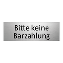 Bitte keine Barzahlung